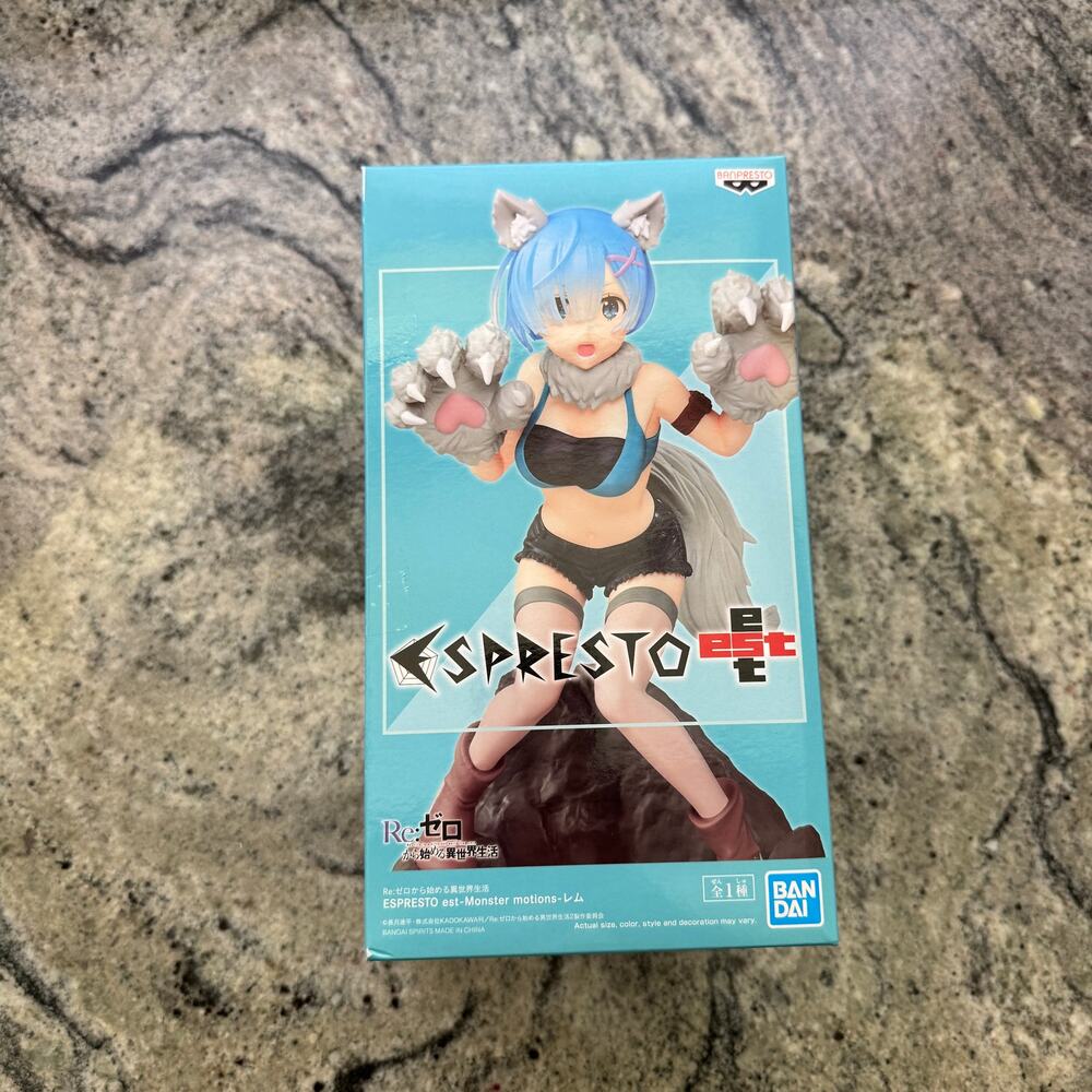Re Zero Espresto Monster motions REM figure brand new